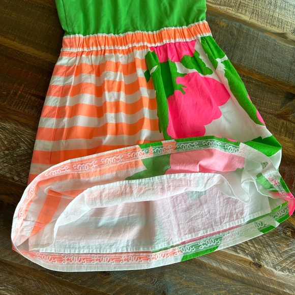 🌴🌺🌴Lilly Pulitzer Strapless Dress Fleur Neon Sunrise - NWOT!! 🌺🌴🌺 - Picture 10 of 16